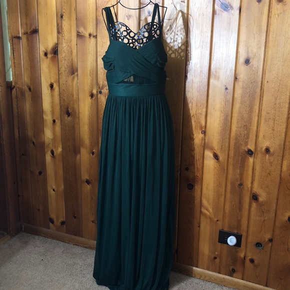 Birdy grey ELSYE DRESS MESH EMERALD bridesmaids dress size medium green wedding​ - Picture 4 of 16
